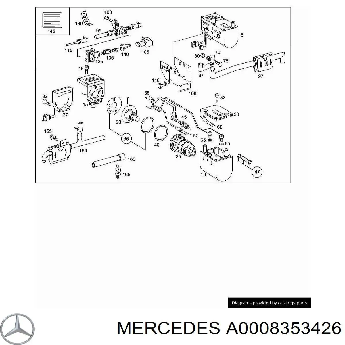 Свічка накалу A0008353426 Mercedes