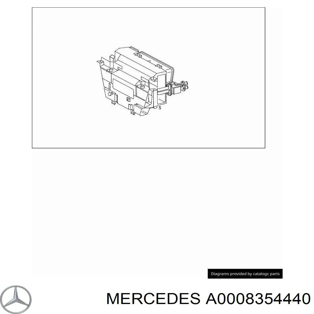 Купити A0008354440 Mercedes Корпус вентилятора пічки (опалювача салону), в зборі