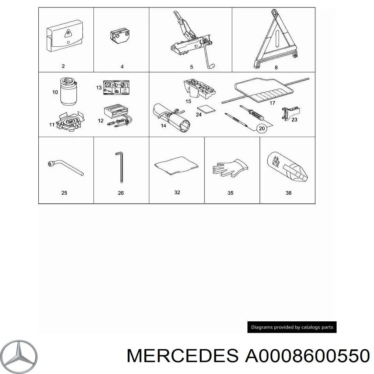 A0008600550 Mercedes ремінь приводний, агрегатів