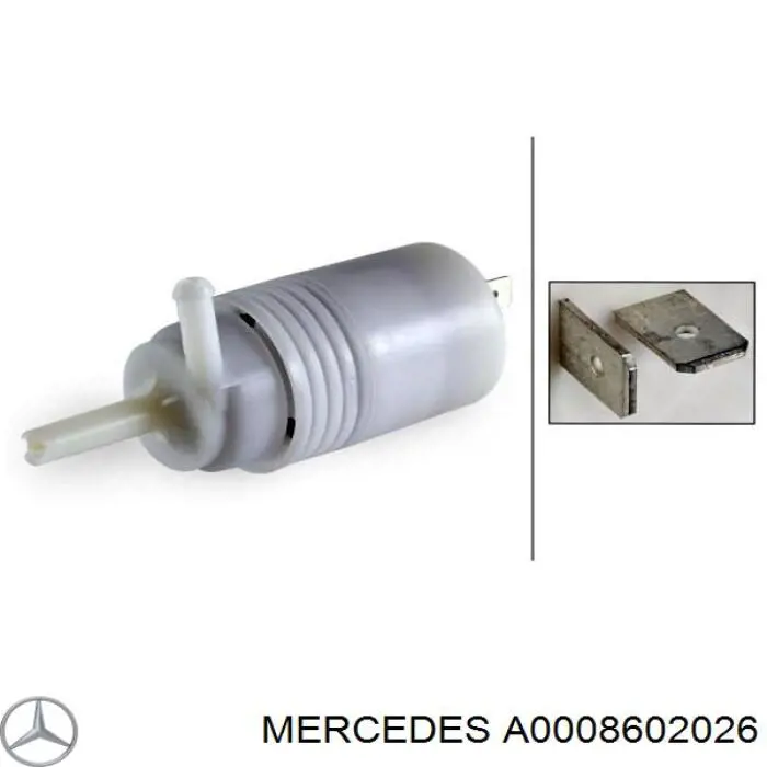 A0008602026 Mercedes насос-двигун омивача скла, переднього