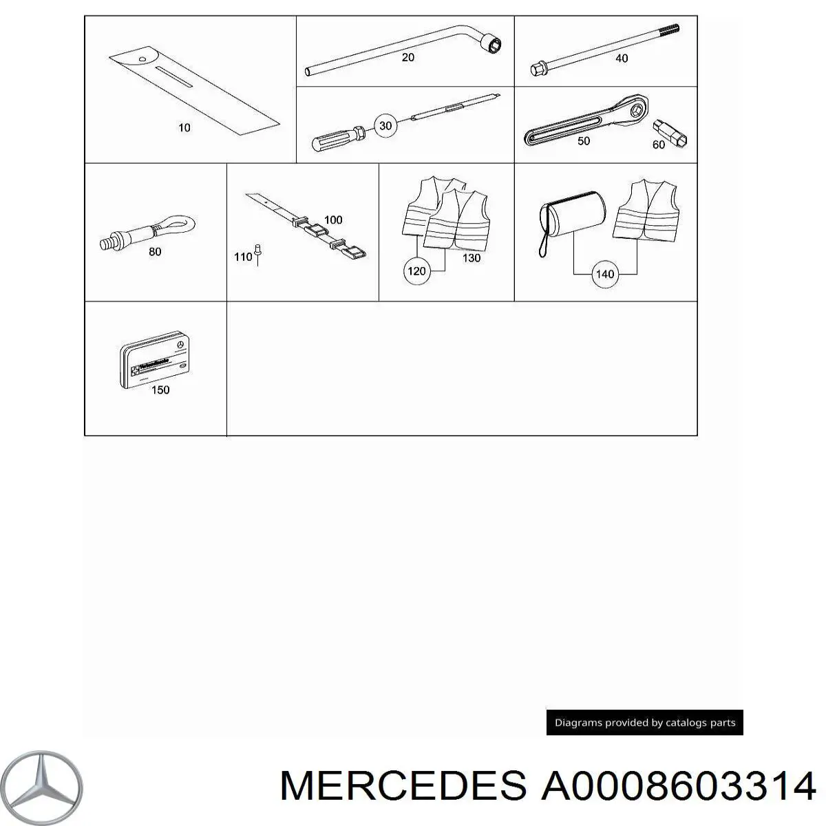  Mercedes A0008660214 ціна, від 29.56 USD