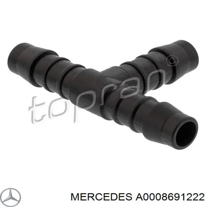 Трійник системи склоомивача Mercedes A0008691222 ціна, від 1.44 USD