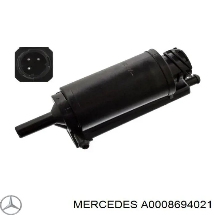 A0008694021 Mercedes насос-двигун омивача скла, переднього
