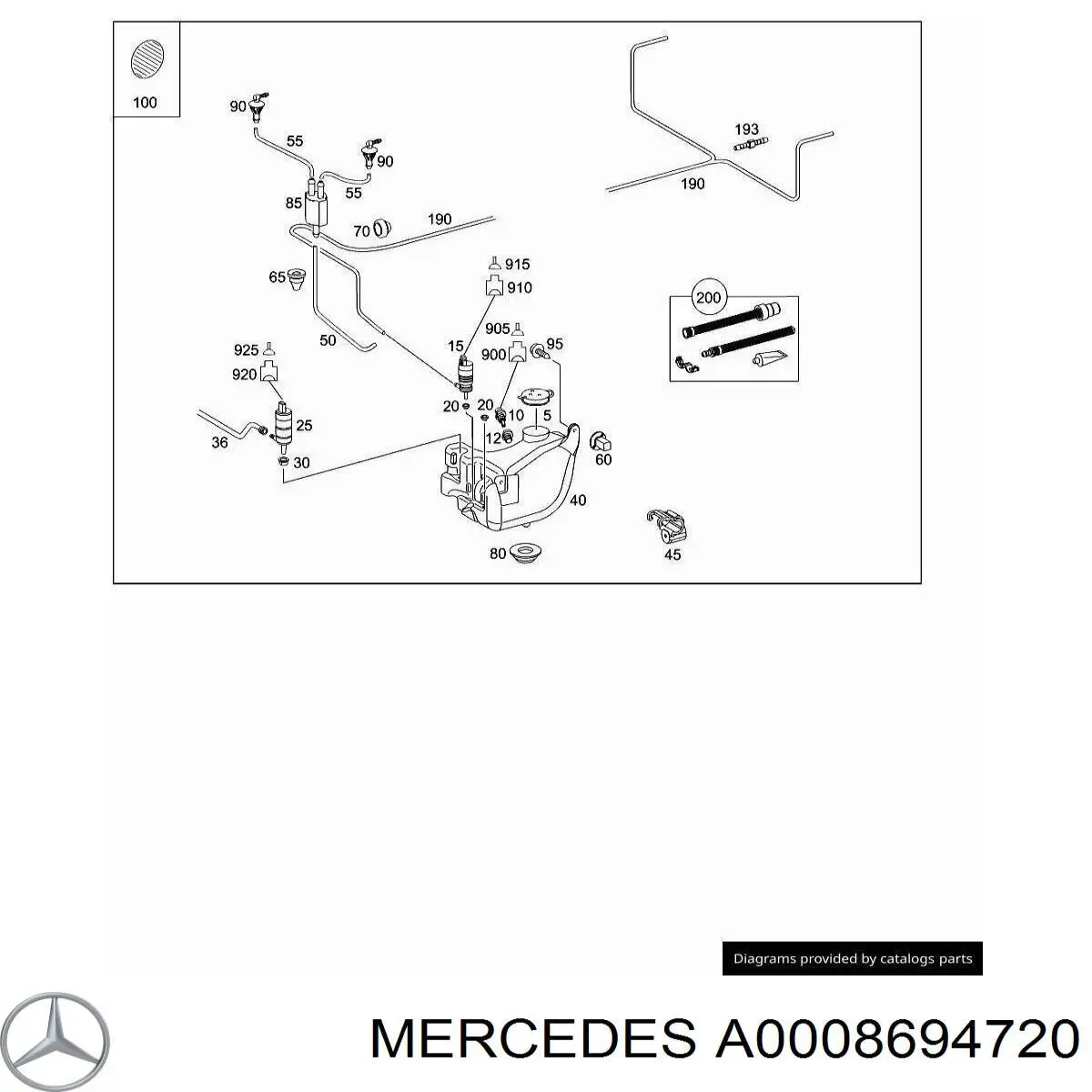  Mercedes A0008694720 ціна, від 105.03 USD