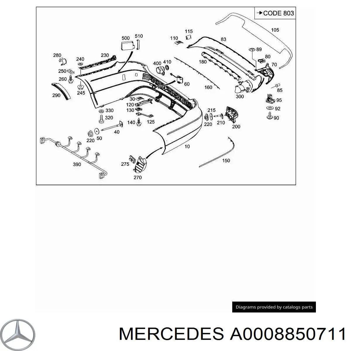  Mercedes A0008850711 ціна, від 3.43 USD