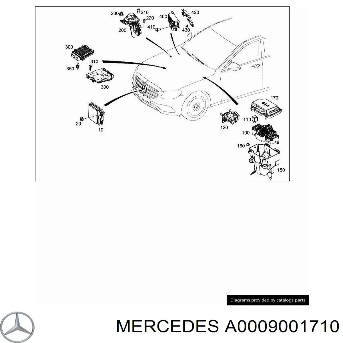 Радарний датчик дистанції Mercedes A0009001710 ціна, від 361.08 USD