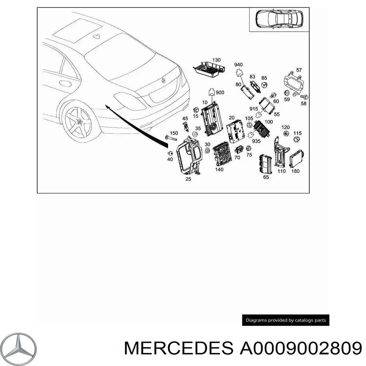 Купити A0009002809 Mercedes 