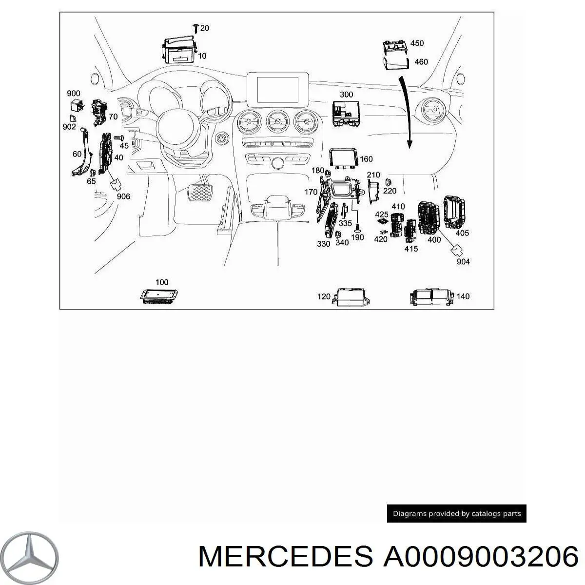  Mercedes A0009003206 ціна, від 38.01 USD
