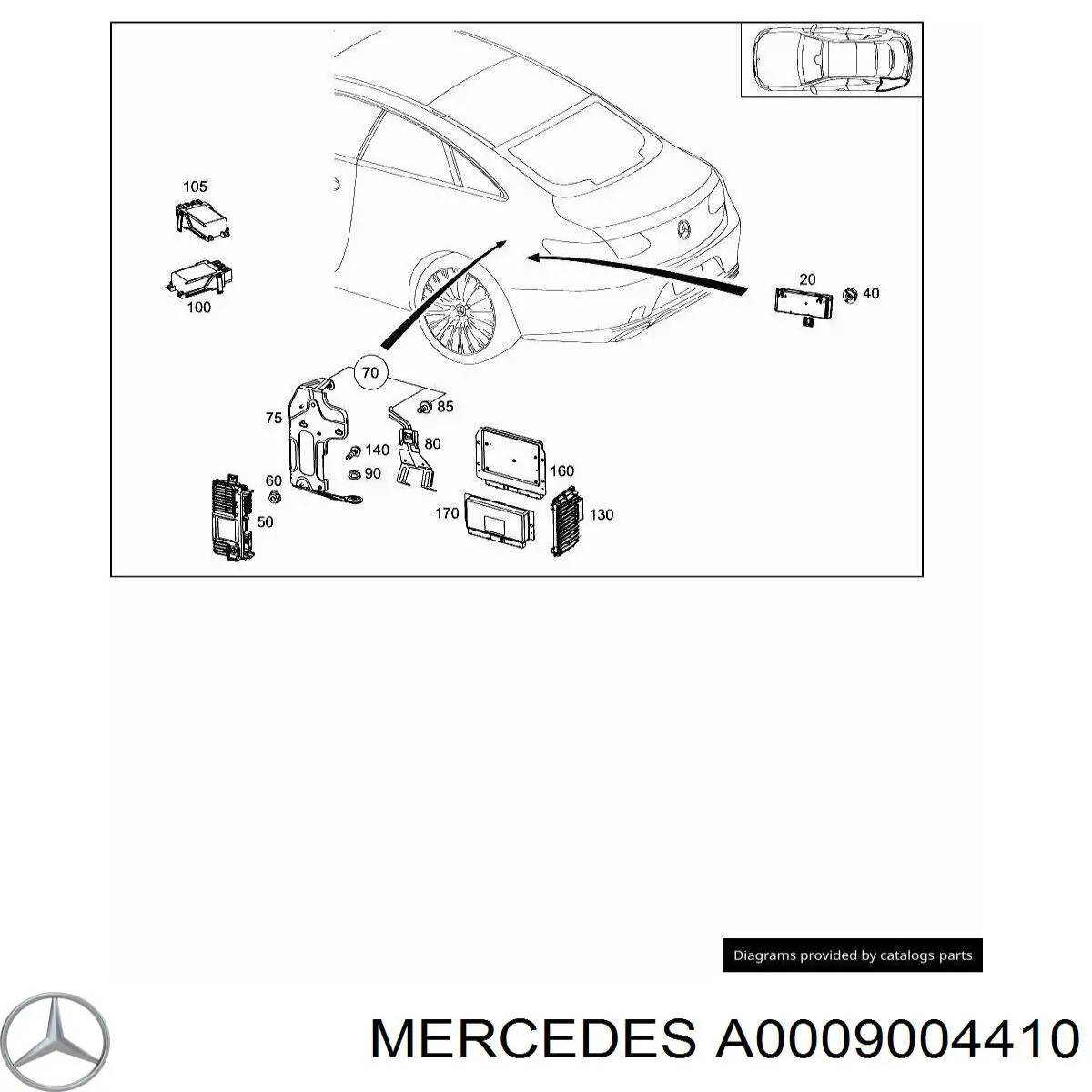 A0009004410 Mercedes 