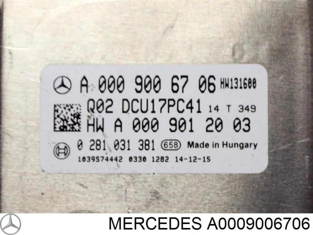 Блок управління AD BLUE A0009006706 Mercedes