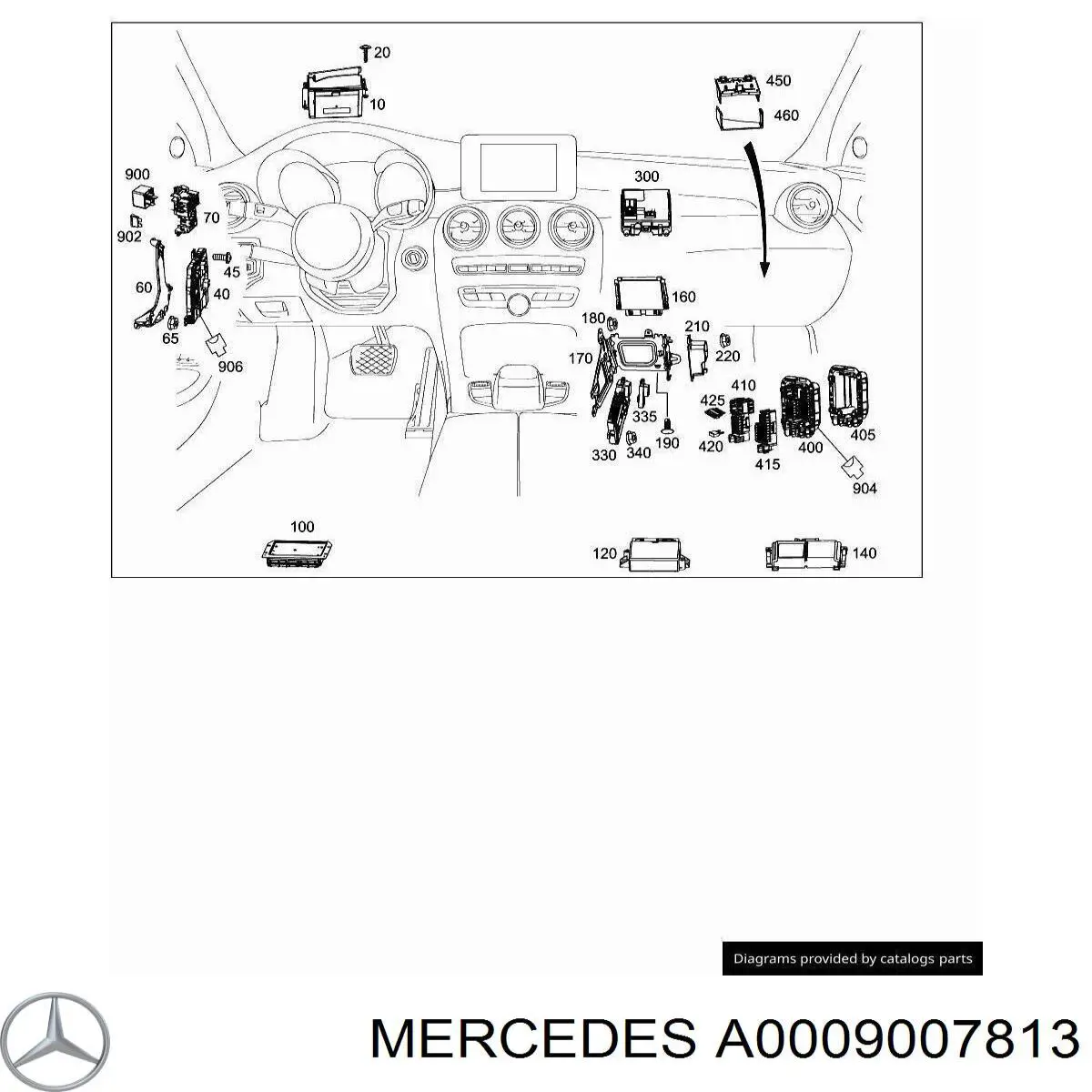 A0009007813 Mercedes модуль керування (ебу паливного насосу)