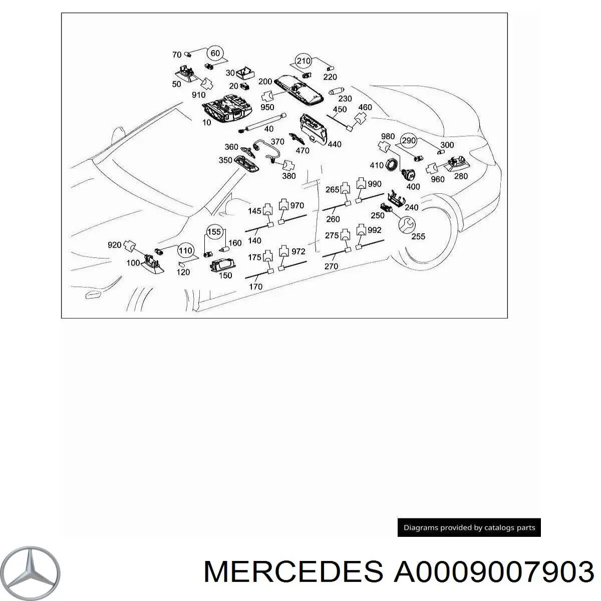 A0009007903 Mercedes 