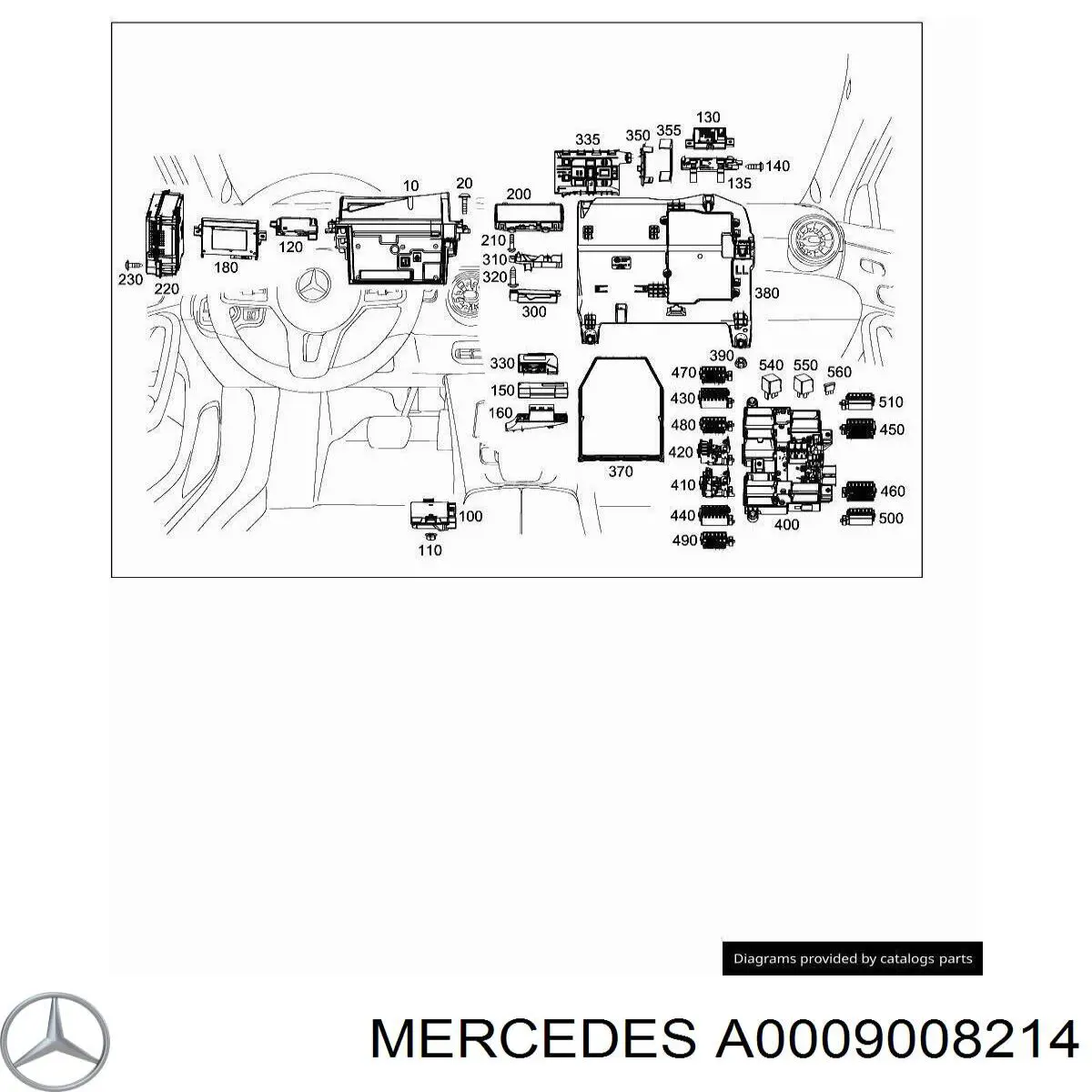 A0009008214 Mercedes Модуль управління (ЕБУ) паливного насоса