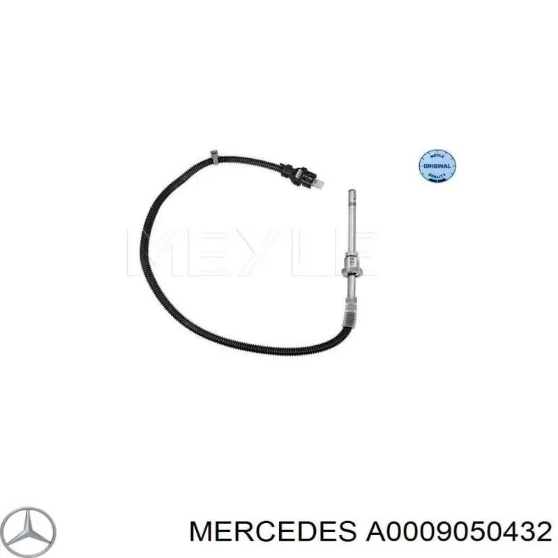 A0009050432 Mercedes Датчик температури відпрацьованих газів (ВГ), перед фільтром сажі