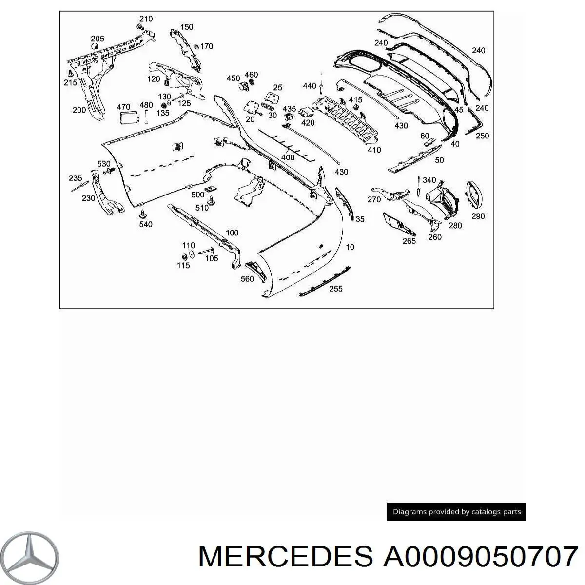 A0009050707 Mercedes 