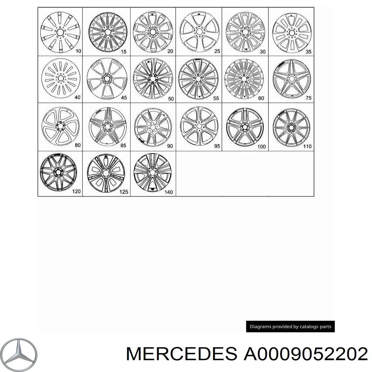  Mercedes A0009052202 ціна, від 67.64 USD