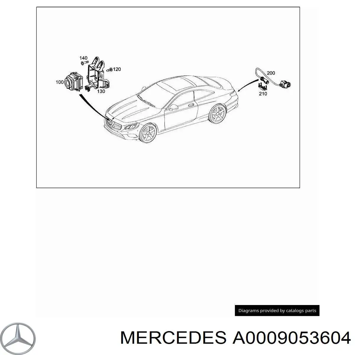 Камера системи забезпечення видимості Mercedes A0009053604 ціна, від 324.97 USD