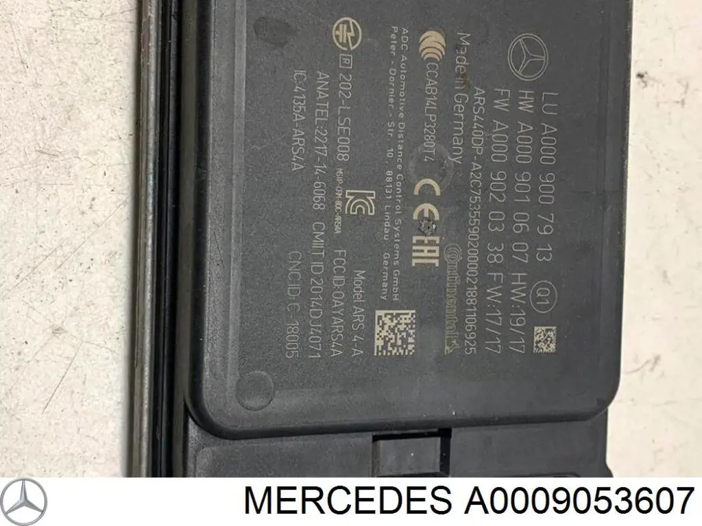 Радарний датчик дистанції Mercedes A0009053607 ціна, від 253.39 USD