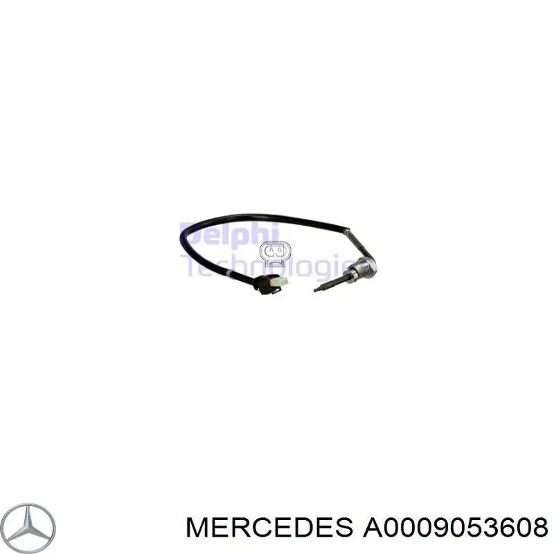 Датчик температури відпрацьованих газів (ВГ), перед фільтром сажі Mercedes A0009053608 ціна, від 41.76 USD