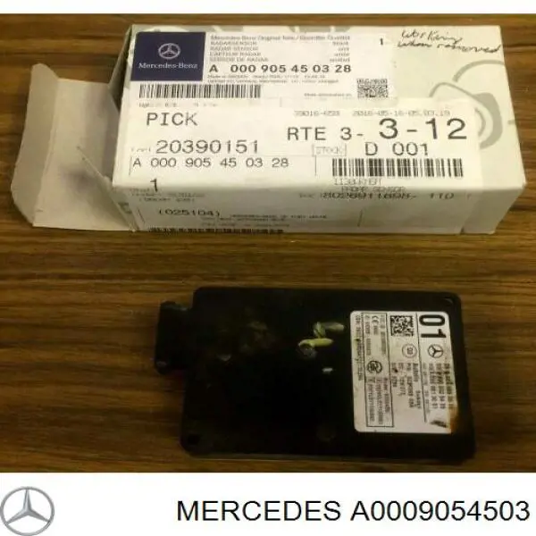 Датчик контролю мертвої зони, задній Mercedes A0009054503 ціна, від 451.34 USD