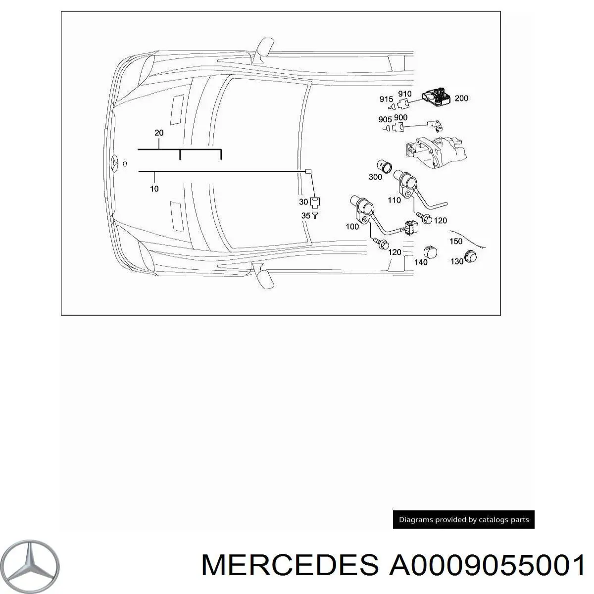 A0009055001 Mercedes 