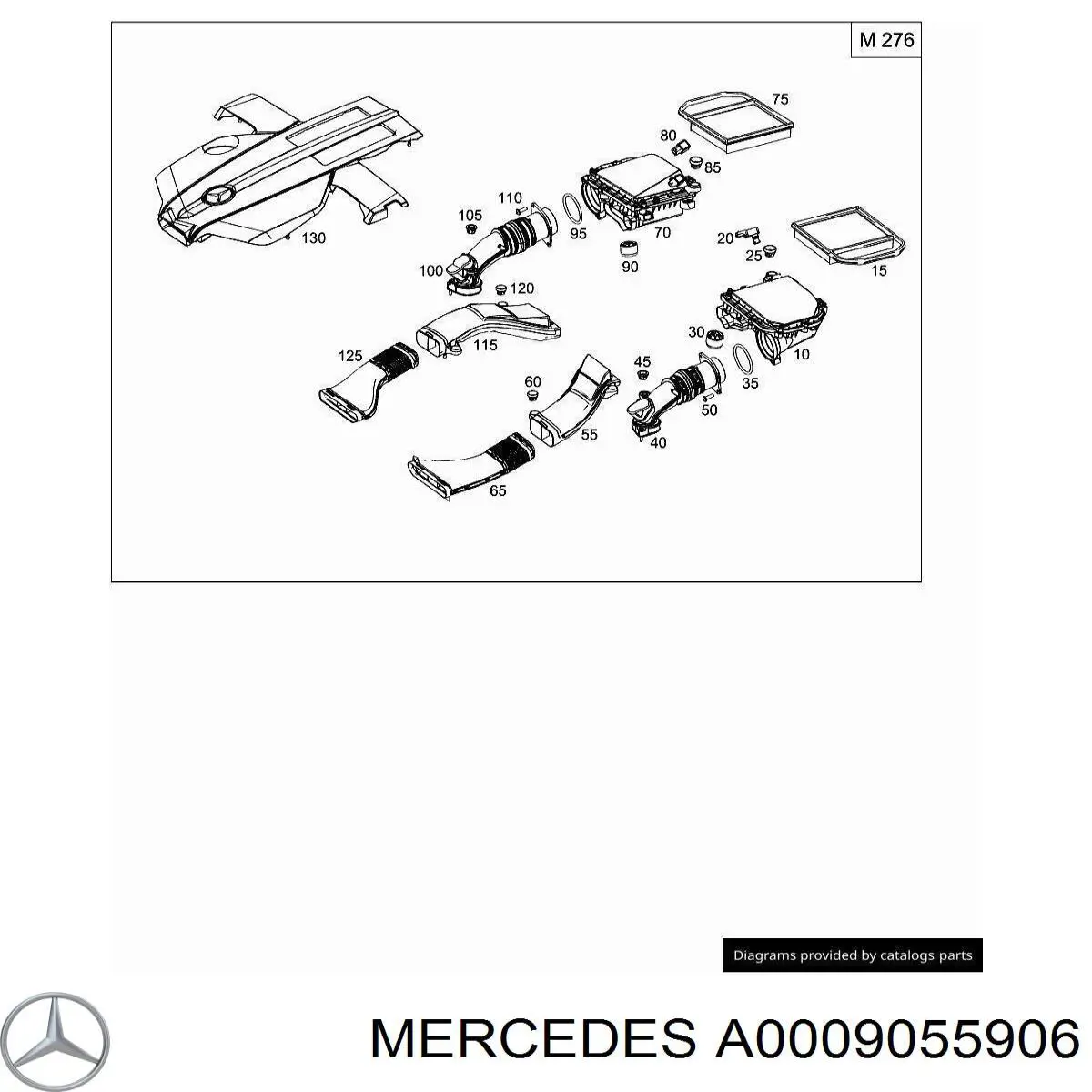 A0009055906 Mercedes Датчик тиску наддуву турбіни
