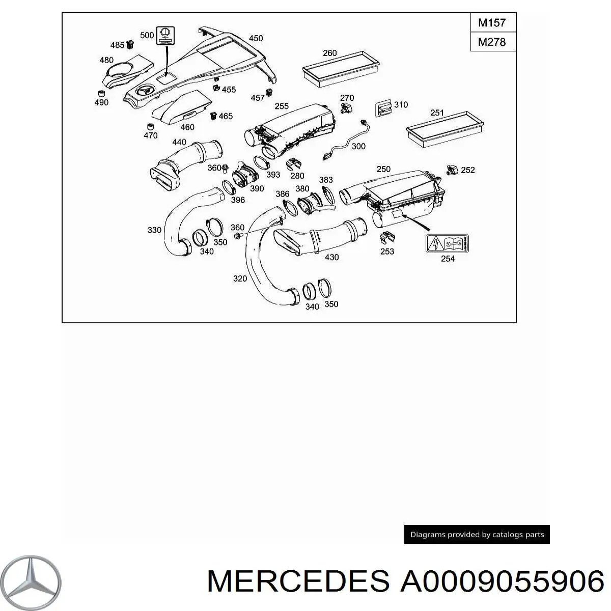 A0009055906 Mercedes датчик тиску наддуву (датчик нагнітання повітря в турбіну)