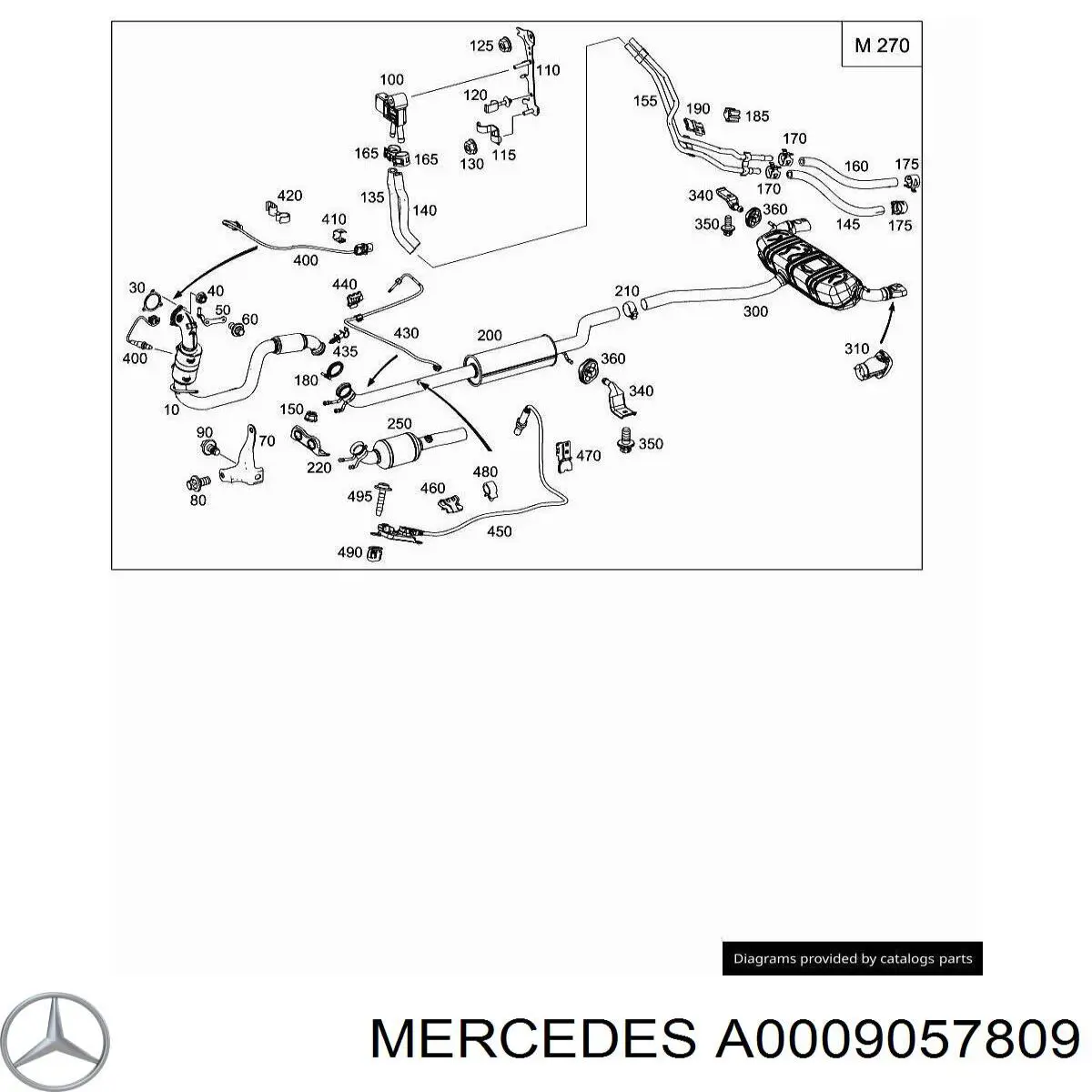 A0009057809 Mercedes Датчик тиску вихлопних газів