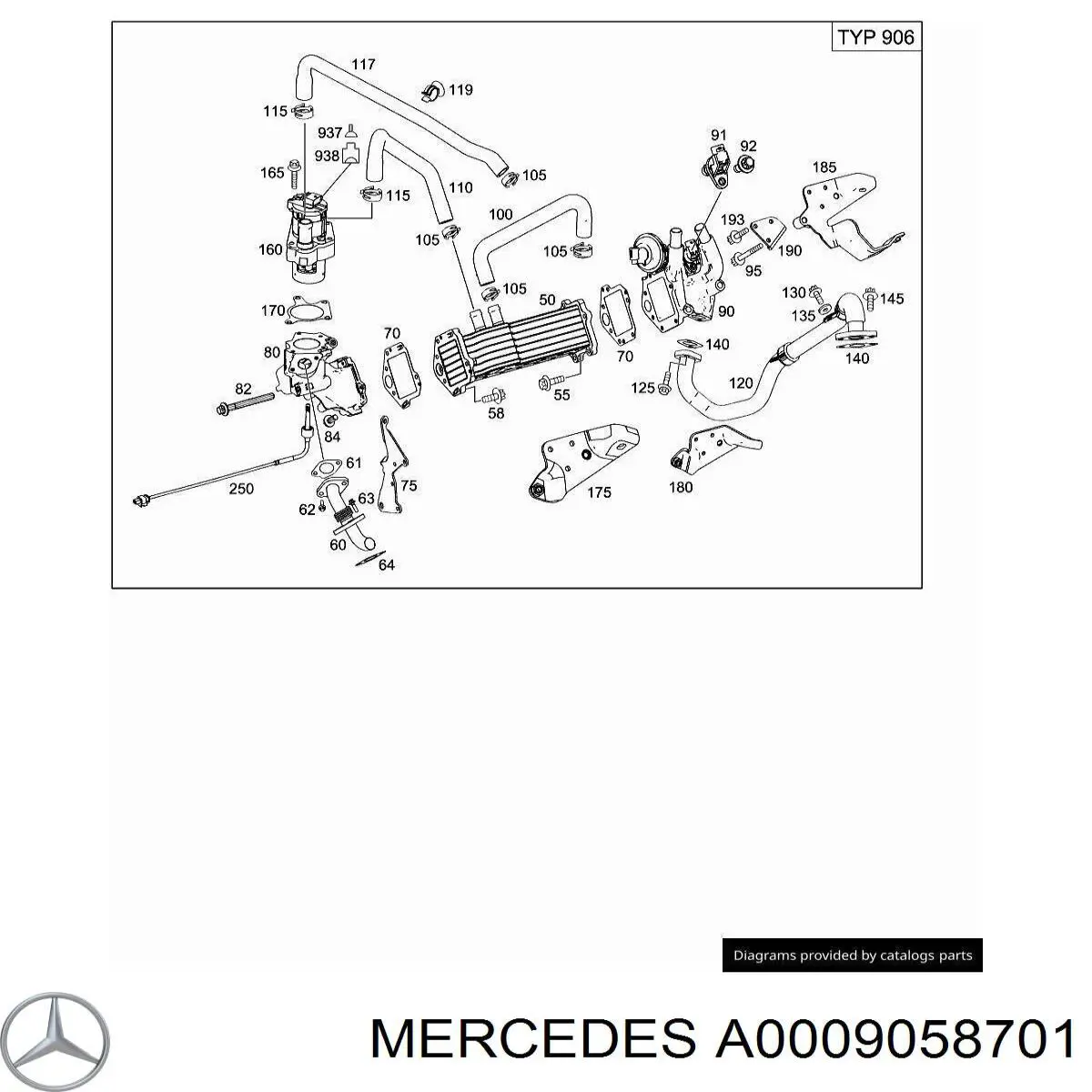  Mercedes A0009058701 ціна, від 38.41 USD