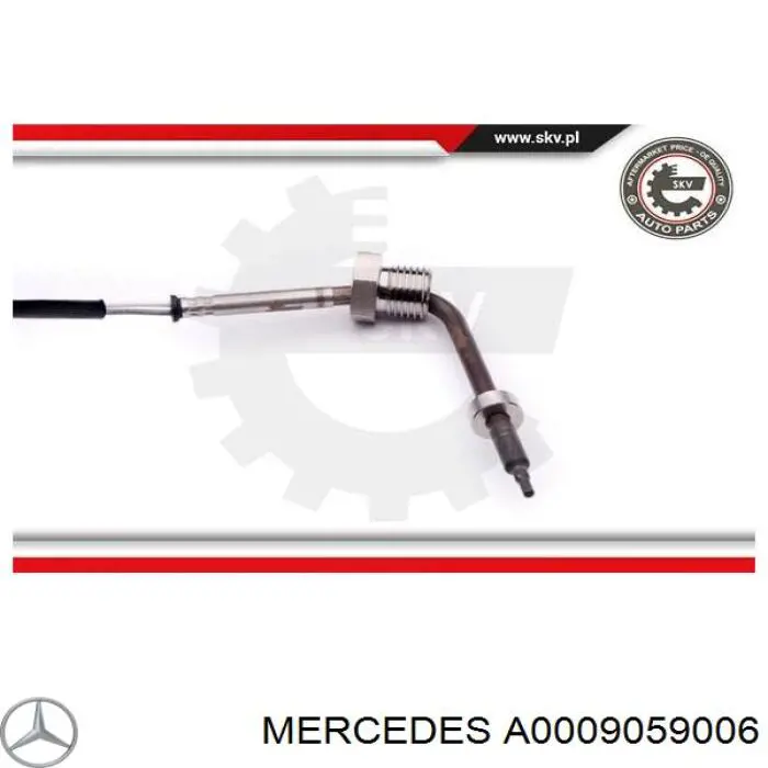 Датчик температури відпрацьованих газів (ВГ), перед турбіною Mercedes A0009059006 ціна, від 57.01 USD