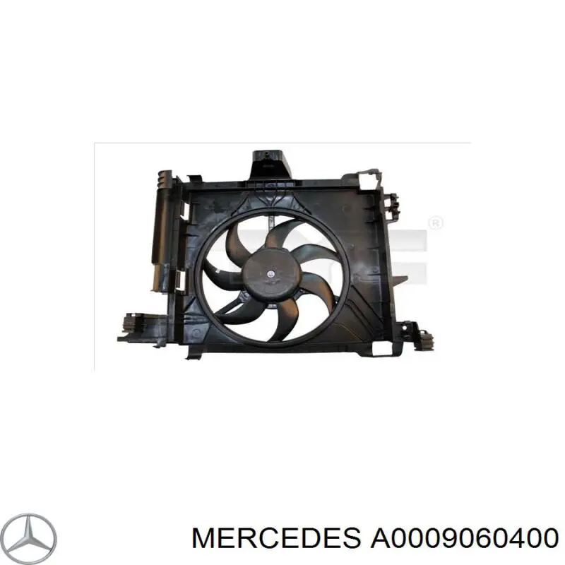 Дифузор радіатора охолодження, в зборі з двигуном і крильчаткою Mercedes A0009060400 ціна, від 91.95 USD