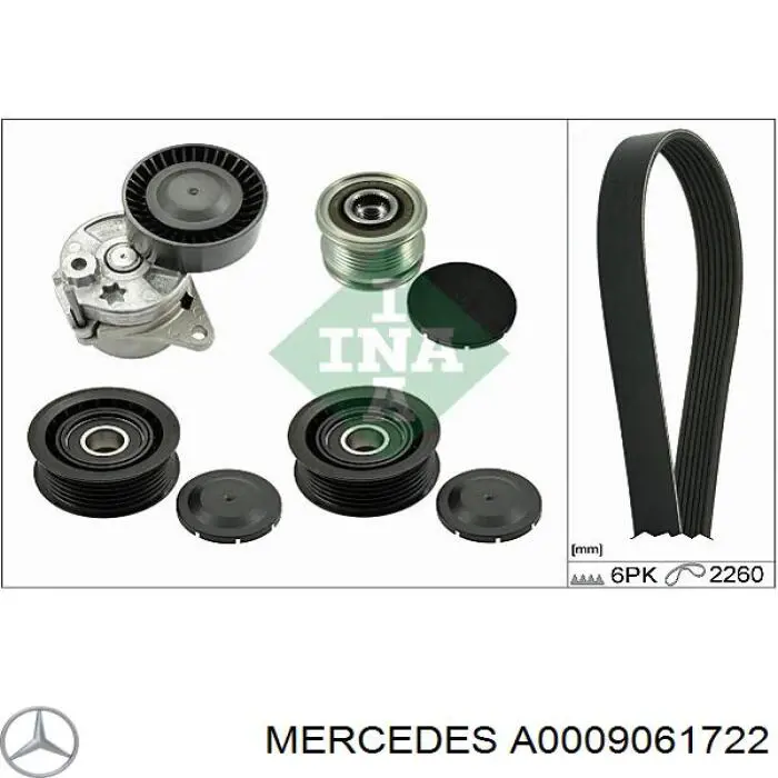A0009061722 Mercedes генератор