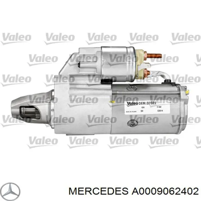 Стартер автомобільний Mercedes A0001115108