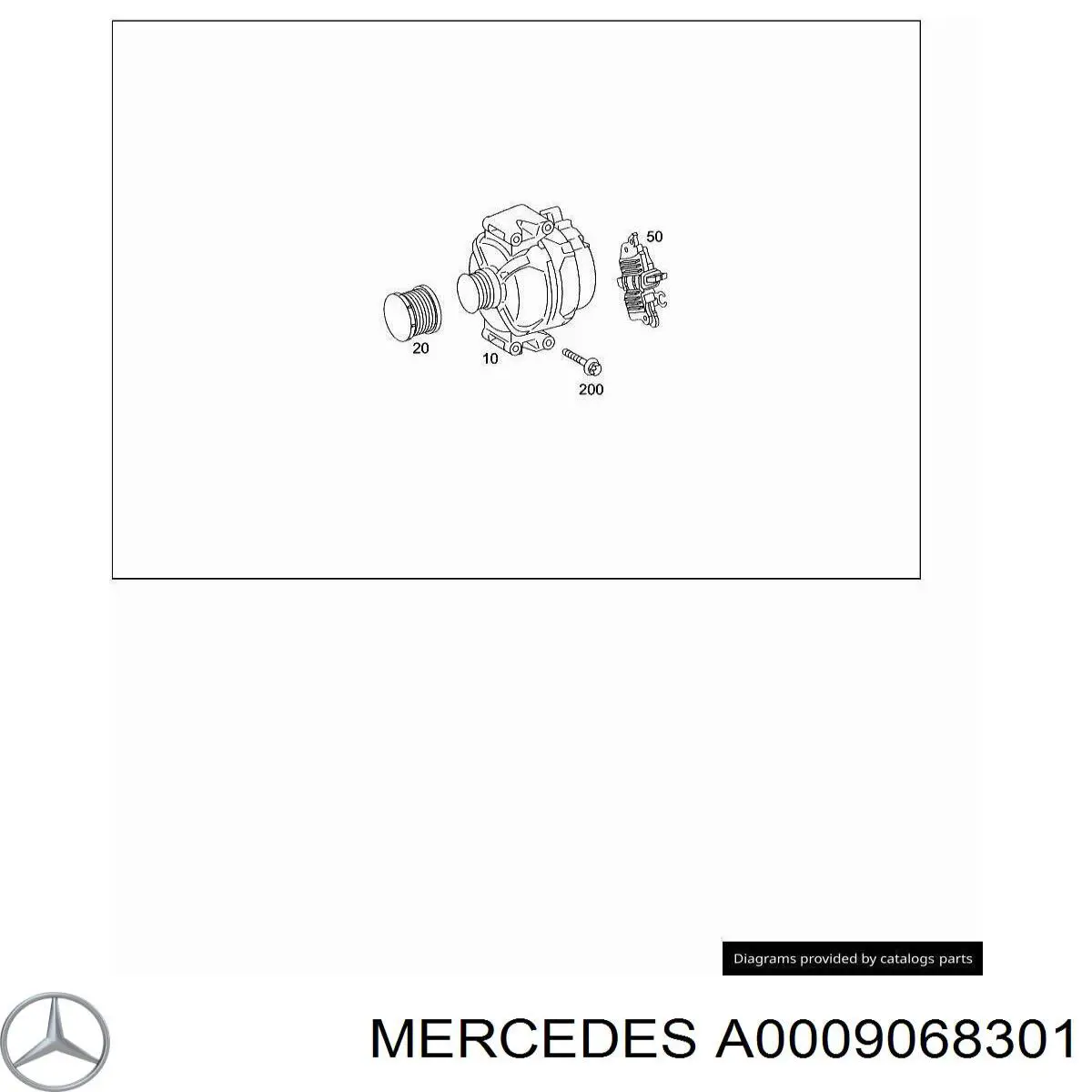 Купити A0009068301 Mercedes Генератор