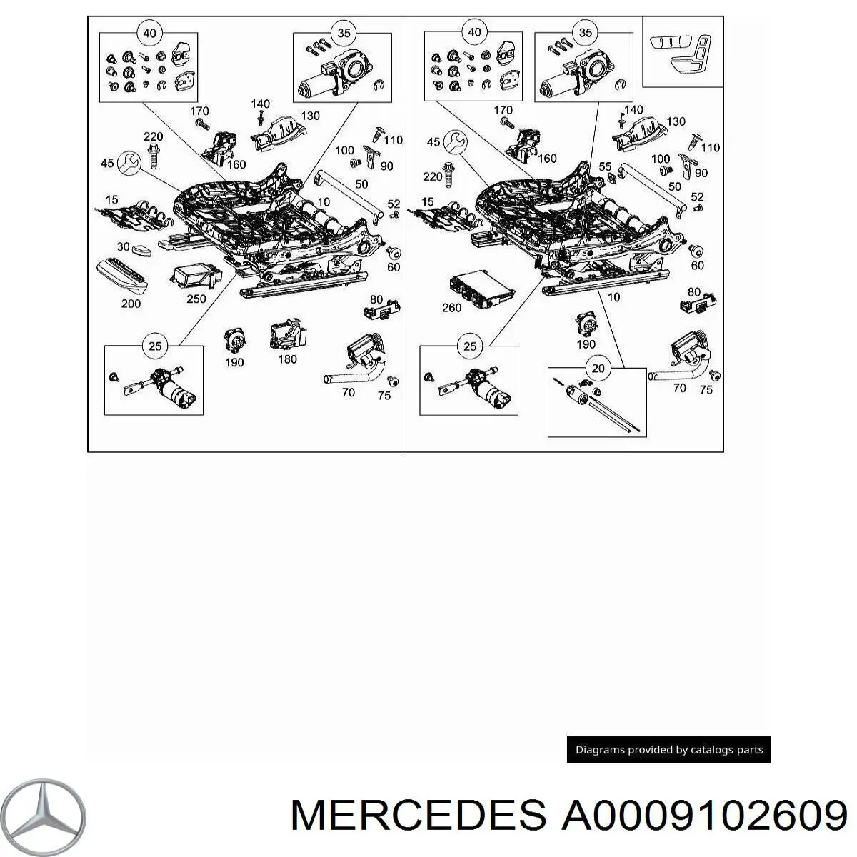 A0009102609 Mercedes 