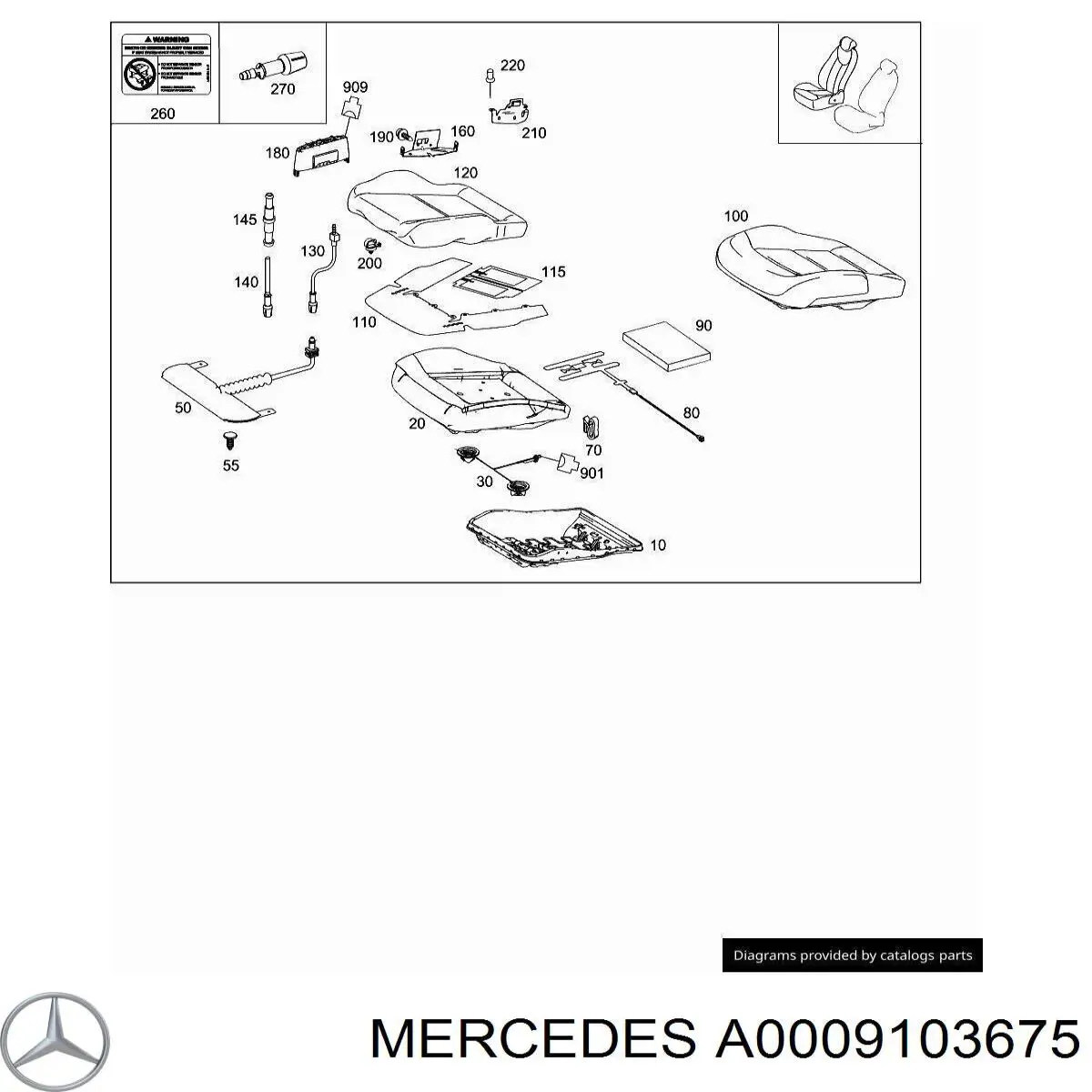 A0009103675 Mercedes 