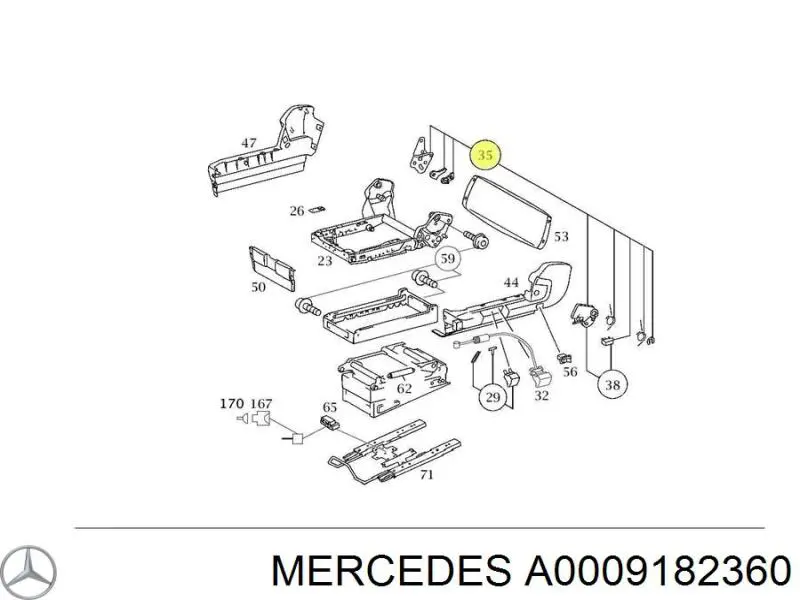 A0009182360 Mercedes 