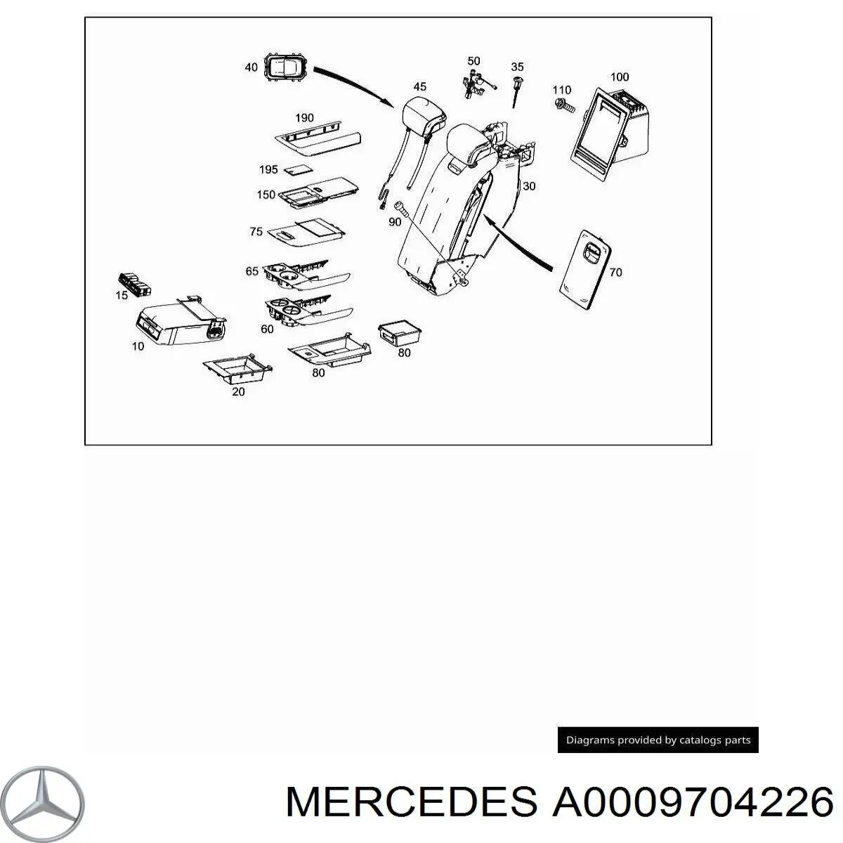Купити A0009704226 Mercedes 