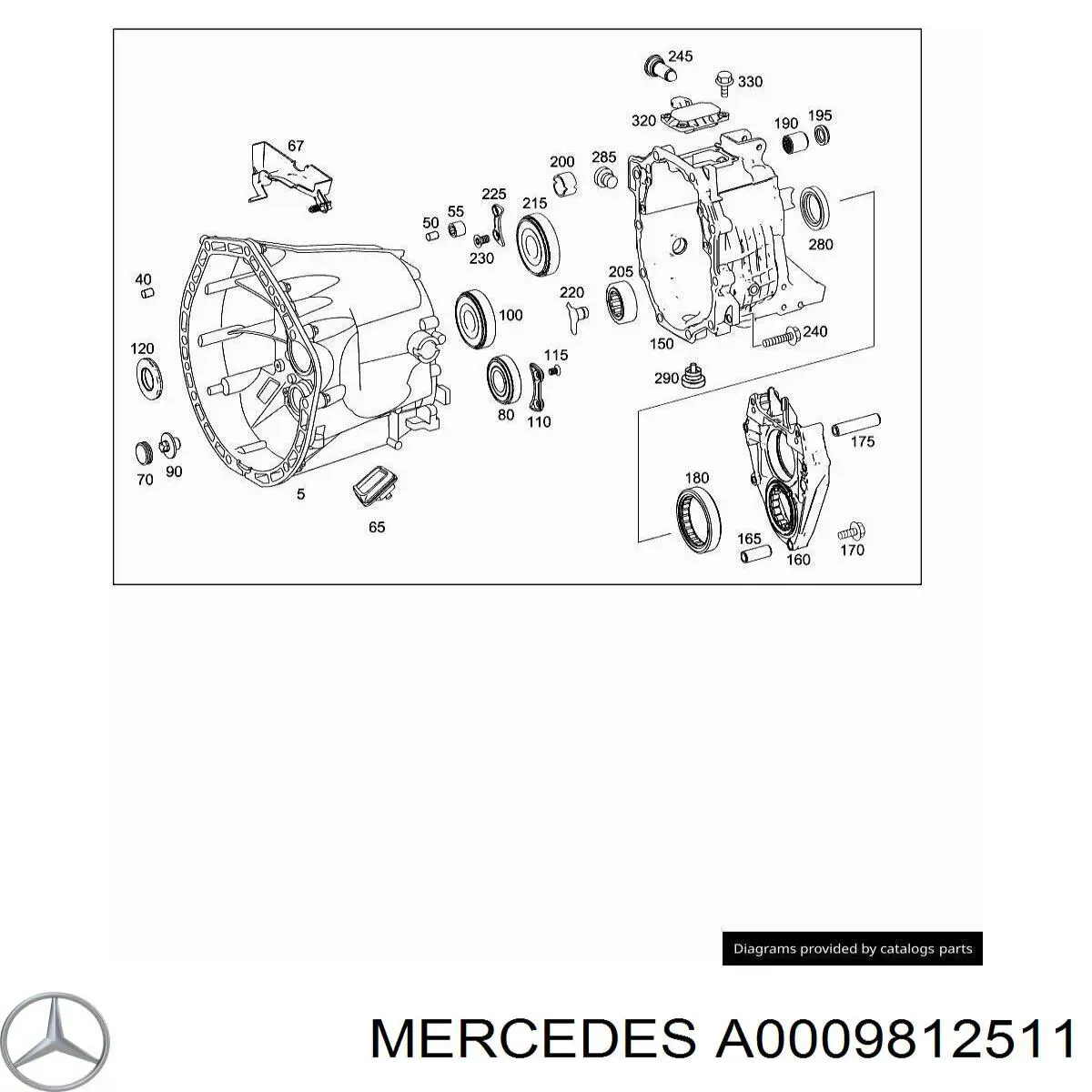  Mercedes A0009812511 ціна, від 13.35 USD