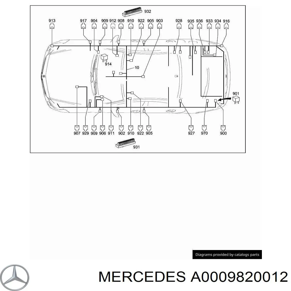 Купити A0009820012 Mercedes 