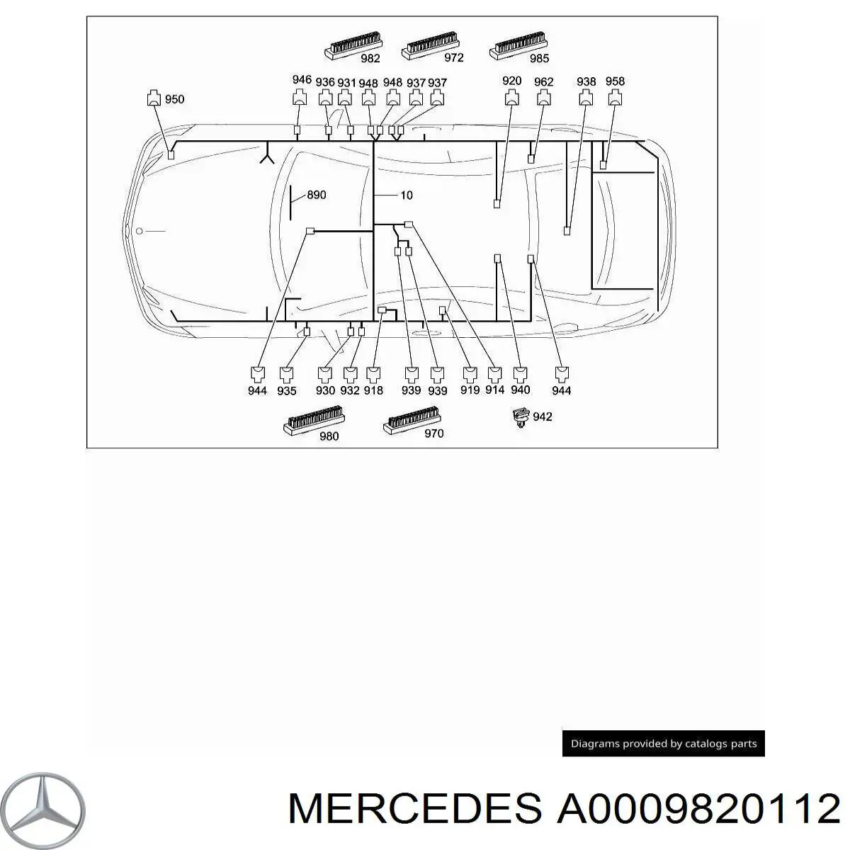 A0009820112 Mercedes 