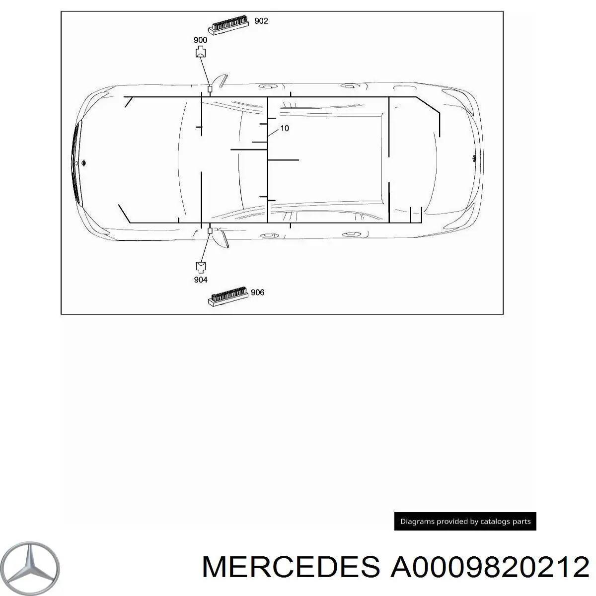 Купити A0009820212 Mercedes 
