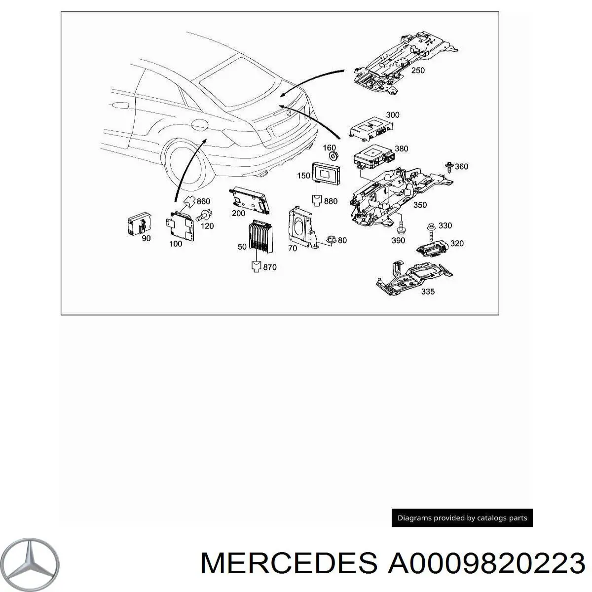 A0009820223 Mercedes Реле контролю заряду АКБ