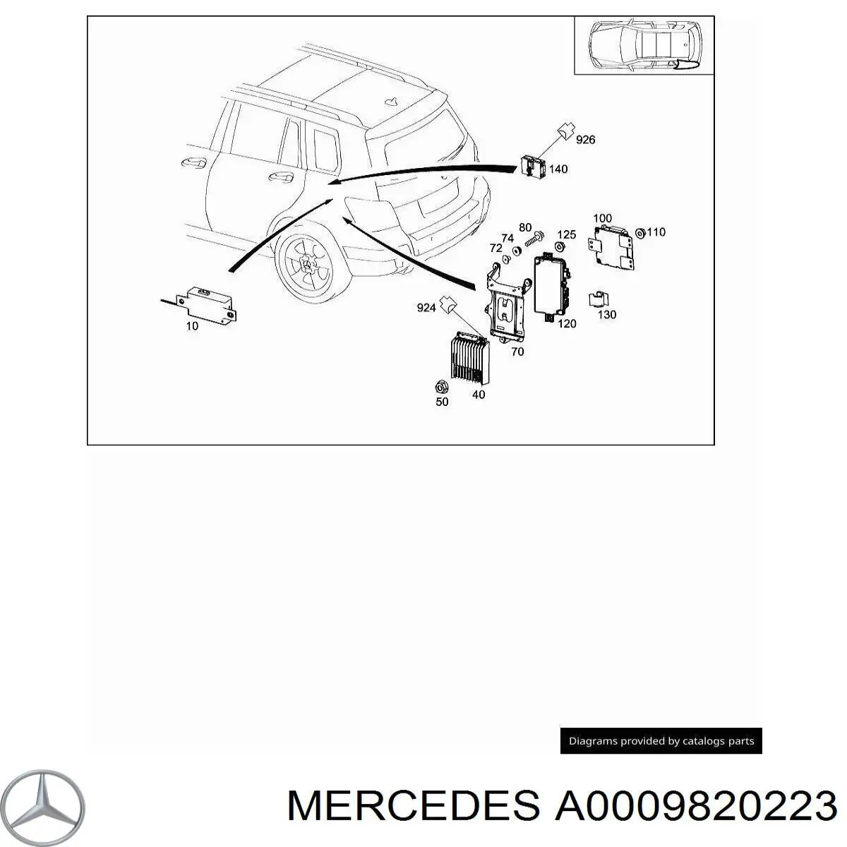 Реле контролю заряду АКБ A0009820223 Mercedes