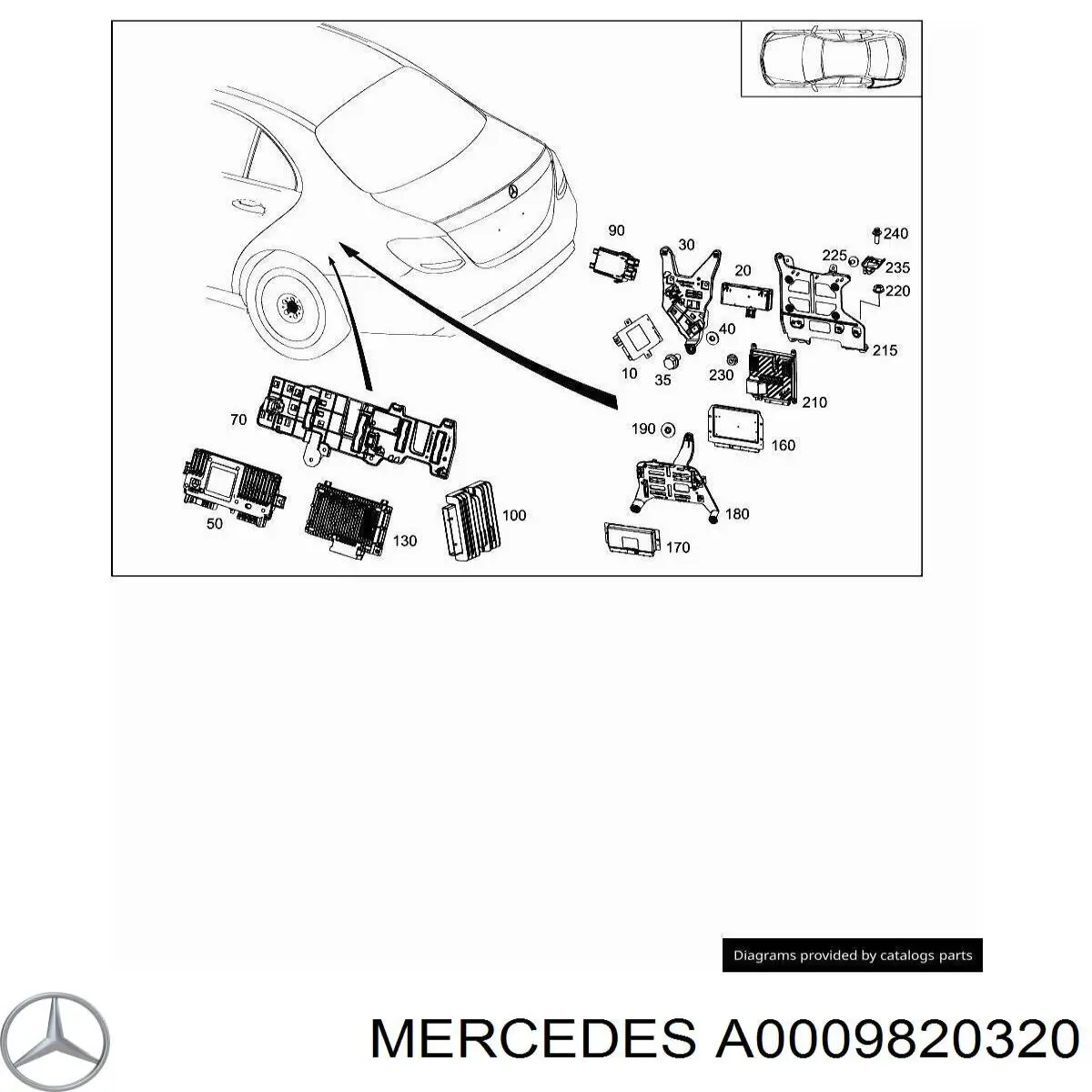 A0009820320 Mercedes Инвентор струму
