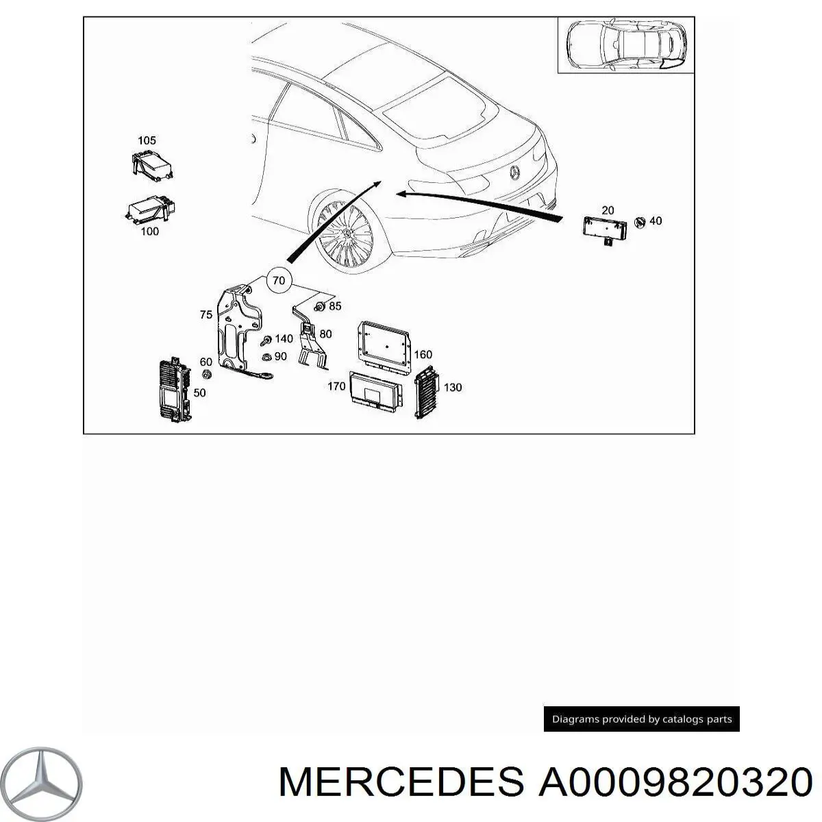 Купити A0009820320 Mercedes Інвертор струму