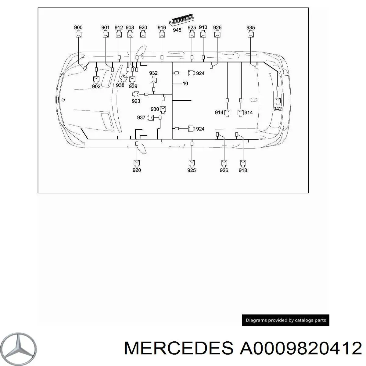 Купити A0009820412 Mercedes 