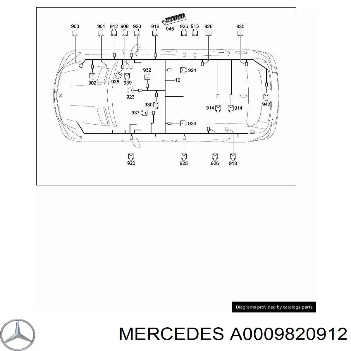  Mercedes A0009820912 ціна, від 6.35 USD