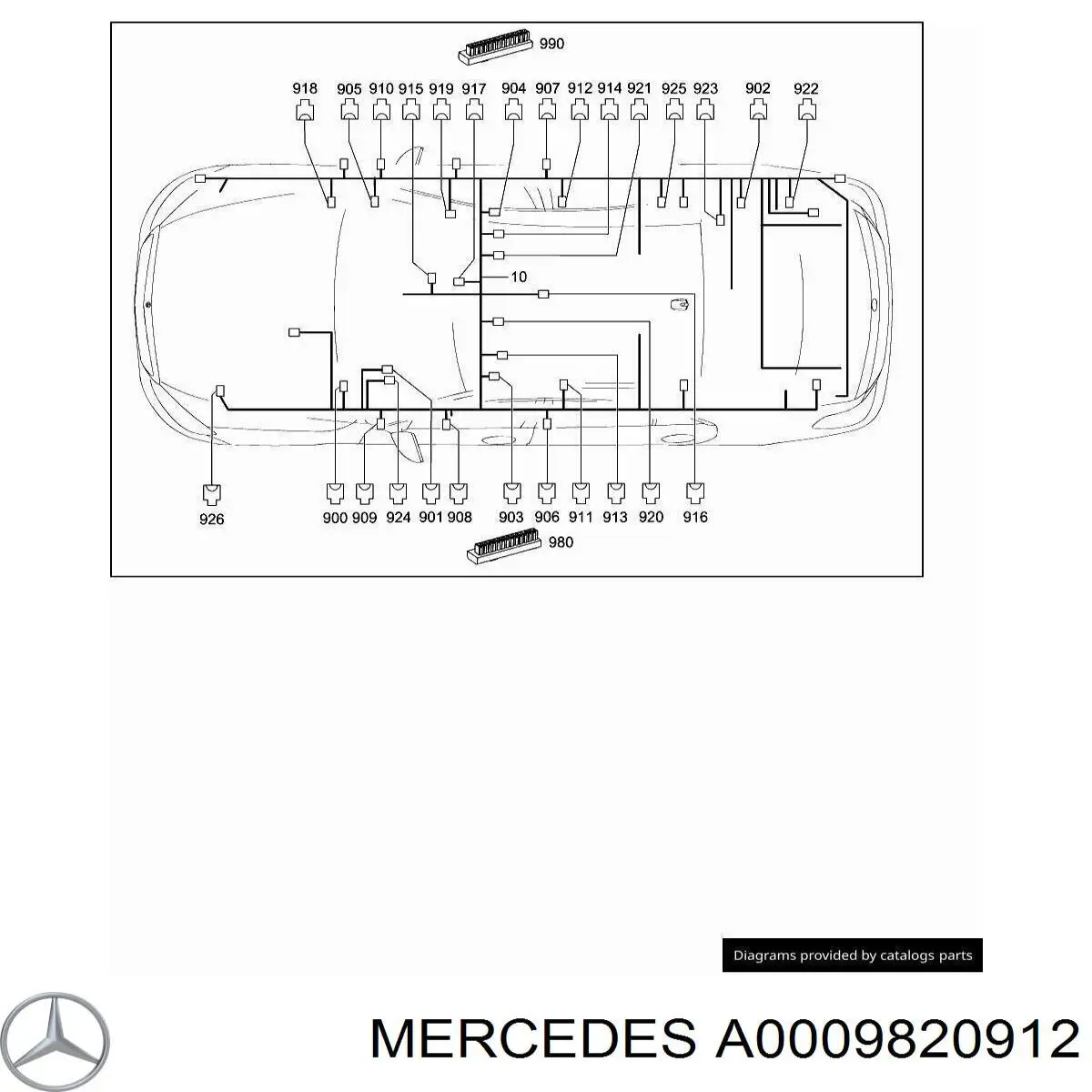 A0009820912 Mercedes 