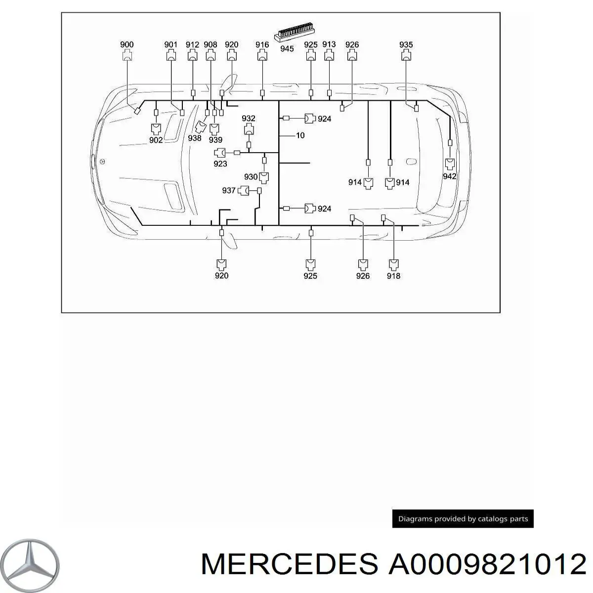 A0009821012 Mercedes 